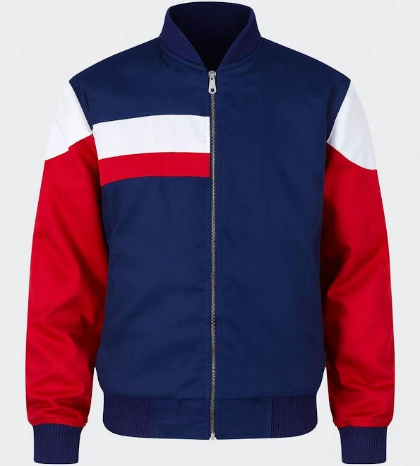 jacket Retro USA Men's Lightweight Color Block Bomber Jacket Etsy - Seller $136.3