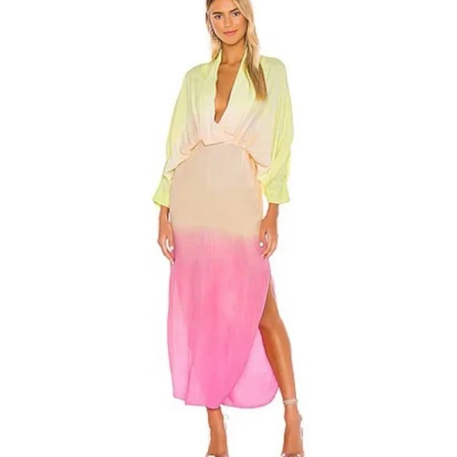 dress Revolve Draped Sunset Ombre Dress Poshmark $110