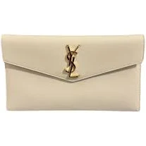 bag SAINT LAURENT Women's Uptown Leather Clutch vestiairecollective.com $592