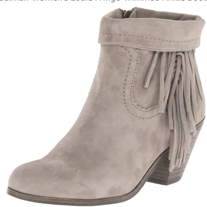 shoes Sam Edelman Shoes Sam Edelman Louie Womens Suede Fringe Boots Poshmark $40