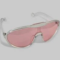 accessory Samos Oversized D-Frame Sunglasses - Clear Pink Etsy $28.25