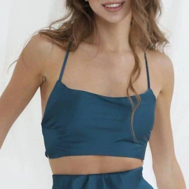 sleeveless top Silk Cowl Neck Cami Top with Spaghetti Straps Etsy - Seller $79.17