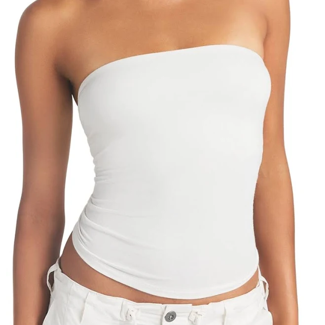 tube top SKIMS Women's Cotton Jersey Tube Top Bloomingdale's $48