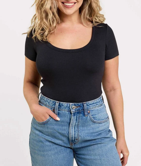 top Slinky Rib Bodysuit nuuds $46
