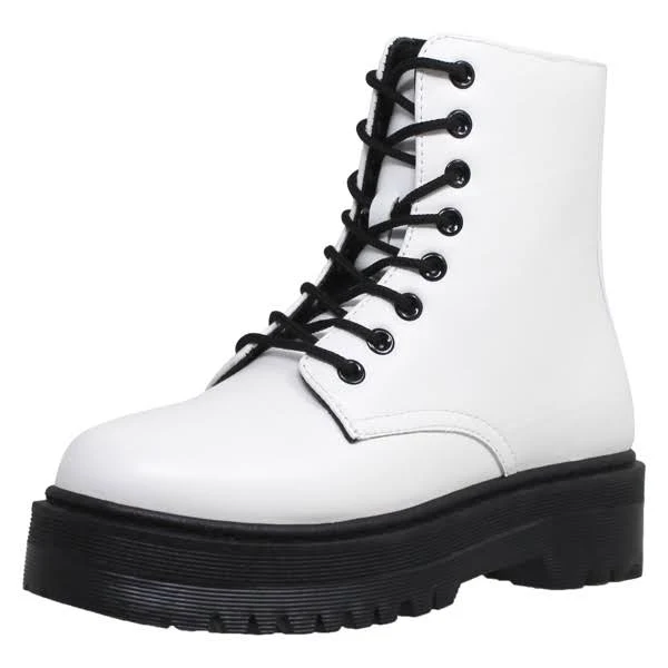 shoes SOBEYO Women's Chunky Platform Lace-Up Ankle Boots Jane.com $49.95