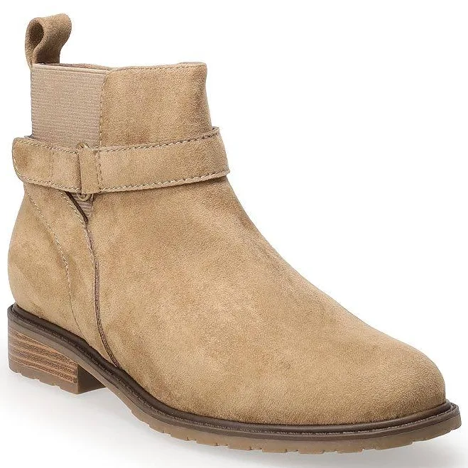 shoes Sonoma Goods For Life Aarie Women's Belted Ankle Boots, Size: 7, Taupe Kohl's $24.19