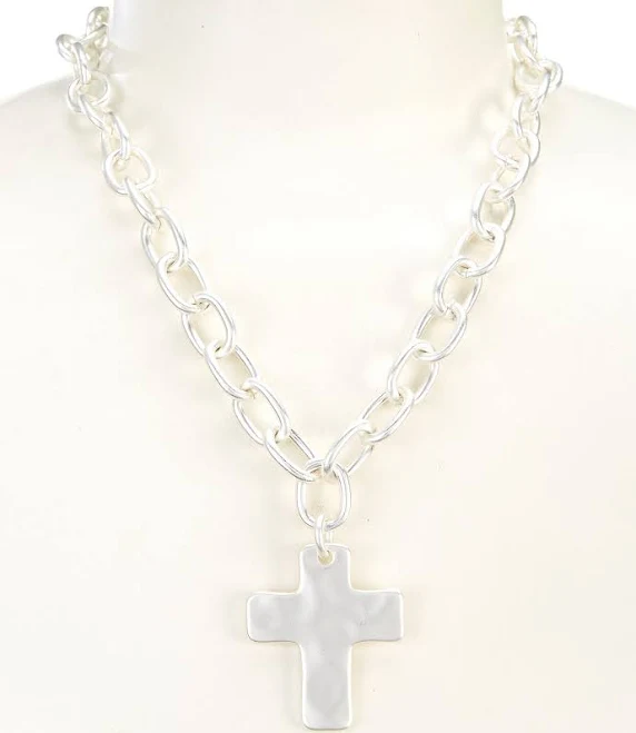 accessory Southern Living Women's Wobbly Cross Chunky Chain Necklace Dillard's $32