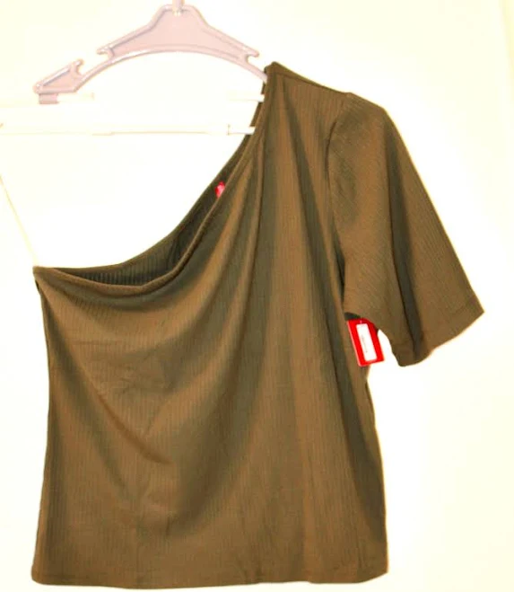 top Spanx Women's One-Shoulder Stretch Rib Top eBay - stacie369 $25