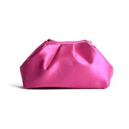 bag Springmoonatelier Pink Royal Fuchsia Satin Evening Bag wolfandbadger.com $120
