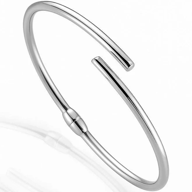 accessory Sterling Silver 925 Minimalist Cuff Bracelet Etsy - Seller $58.81