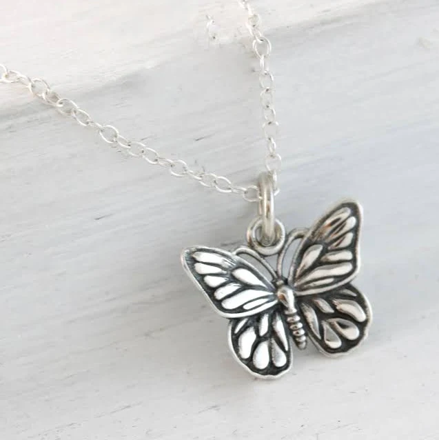 accessory Sterling Silver Butterfly Pendant Necklace Etsy - TNineandCompany $32.5