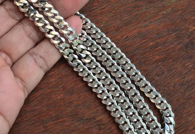 accessory Sterling Silver Miami Cuban Curb Chain Necklace Etsy - SoulSilverJewelry $224.4
