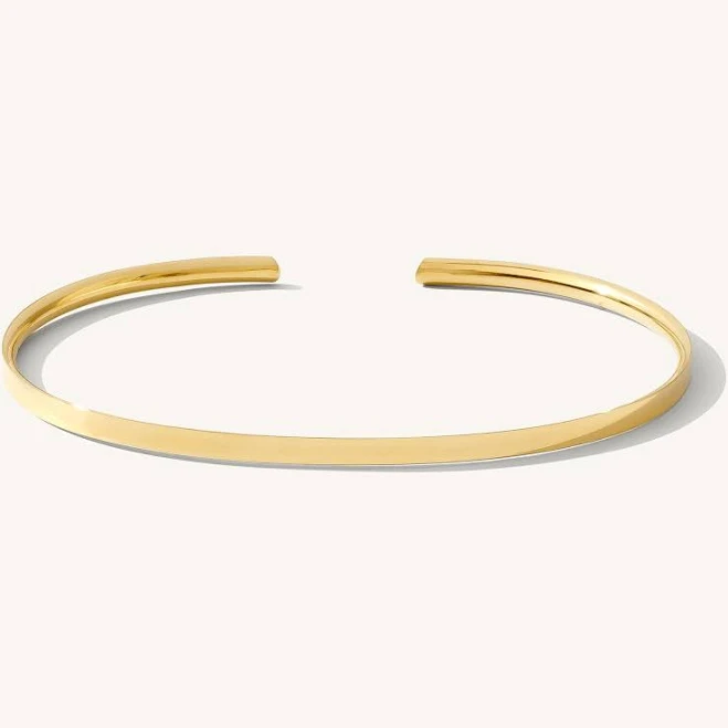 accessory Sterling Silver Minimal Cuff Bracelet Simple & Dainty $71.2