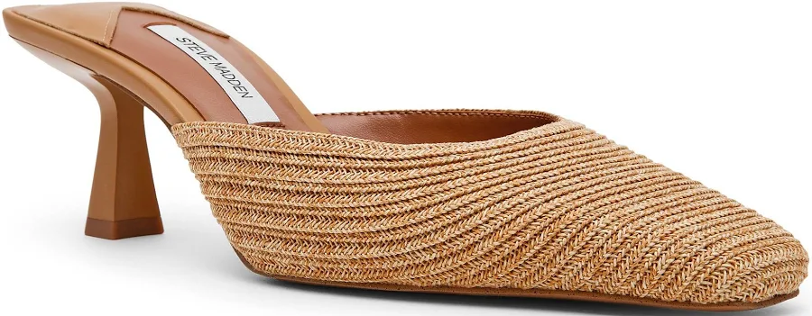 shoes Steve Madden Women's Alyse Raffia Kitten Heel Mules Dillard's $109.99