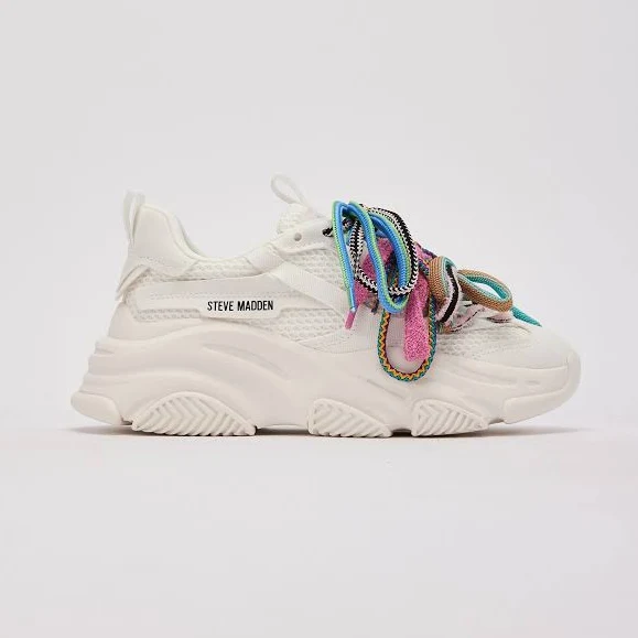 shoes Steve Madden Women's Pryce Lace-Up Chunky Sneakers DTLR $69.98