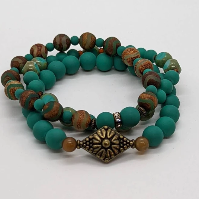 accessory Stretchy Bead Bracelet Stack Etsy - Seller $18.95