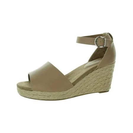 shoes Style & Co Women's. Seleeney Faux Suede Open Toe Wedge Sandals Walmart - KeyEcomAR $31.55