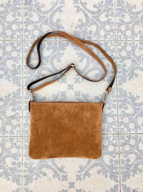 bag Suede Leather Cross Body Bag Etsy - goodtimesbarcelona $34.41