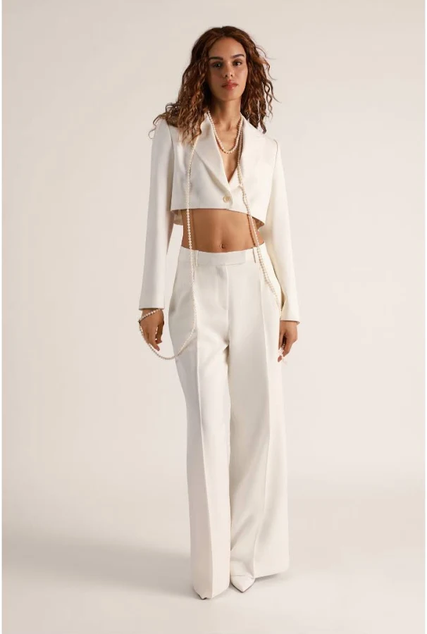 crop top Suiting Cropped Blazer Kiki de Montparnasse $1095