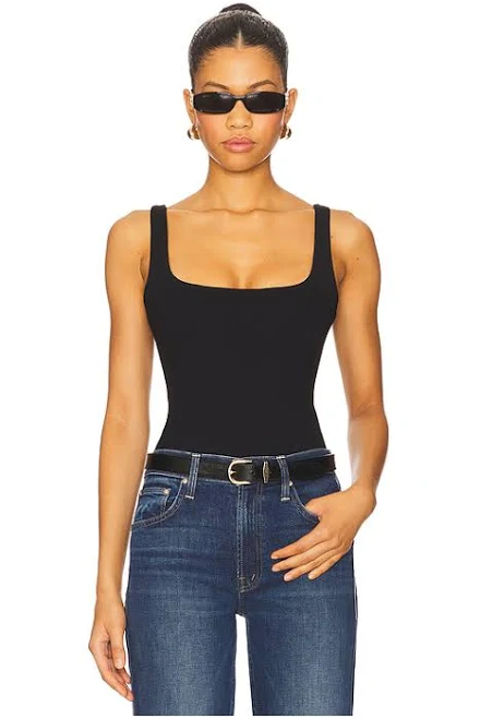 top Susana Monaco Essential Low Back Tank Thong Back Bodysuit REVOLVE $148
