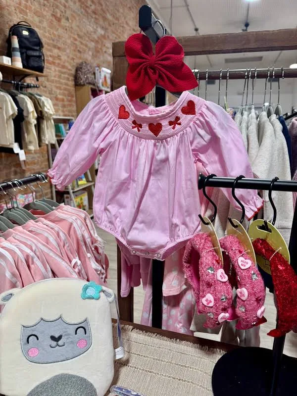 romper Sweetheart Smocked Long Sleeve Romper Rosie Jo's Boutique $23.99