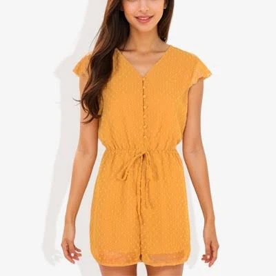 romper Swiss Dot Ruffle Sleeve Romper Target $32.4