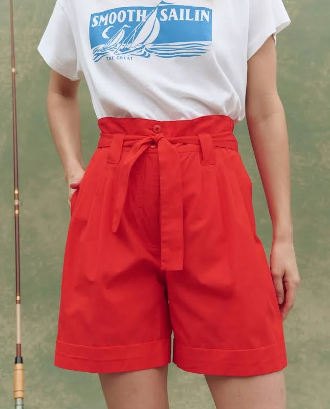 bottom The Great Pleated Trouser Shorts thisisthegreat.com $88