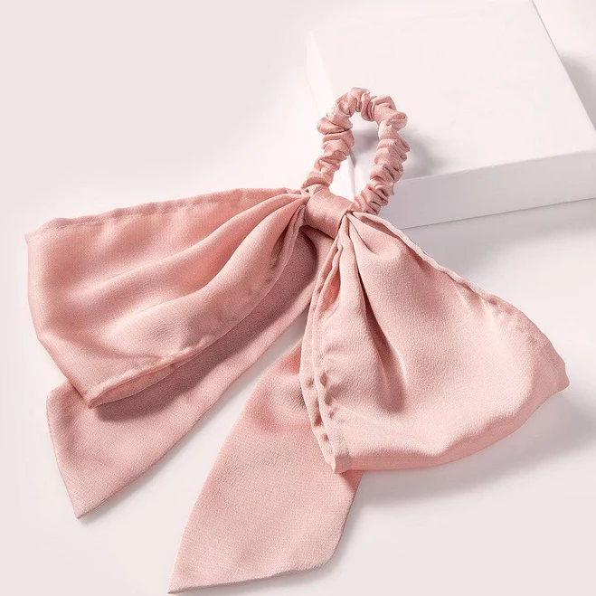 accessory The Hair Edit Blush Knotted Ribbon Scrunchie The Hair Edit $3.99