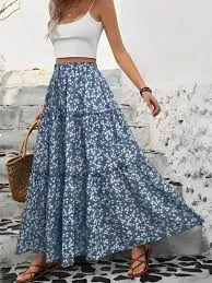 skirt Tiered Maxi Skirt The Daily Makeover $28