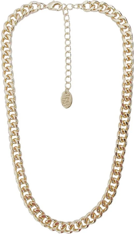 accessory Time and Tru Women's Chunky Curb Chain Necklace with Extender Walmart $7.88