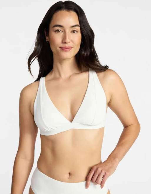 top Time and Tru Women's Ribbed Triangle Bikini Top Walmart $14.98