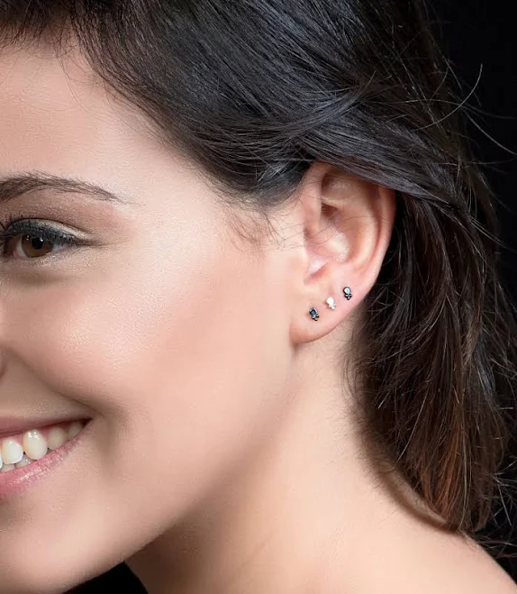 accessory Tiny Silver Stud Earrings Etsy - Alagia $67.5