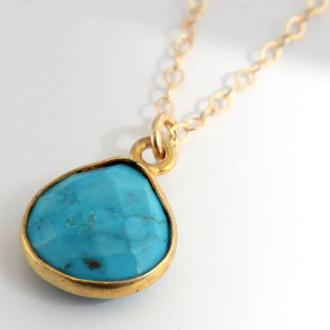 accessory Turquoise Charm Pendant Necklace Etsy - divinitycollection $62.5