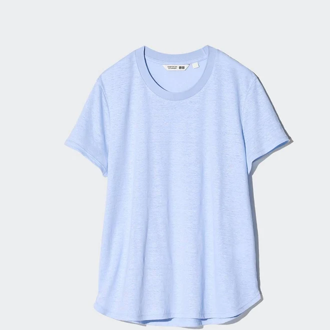 t-shirt UNIQLO Women's Linen T-Shirt uniqlo.com/us $39.9