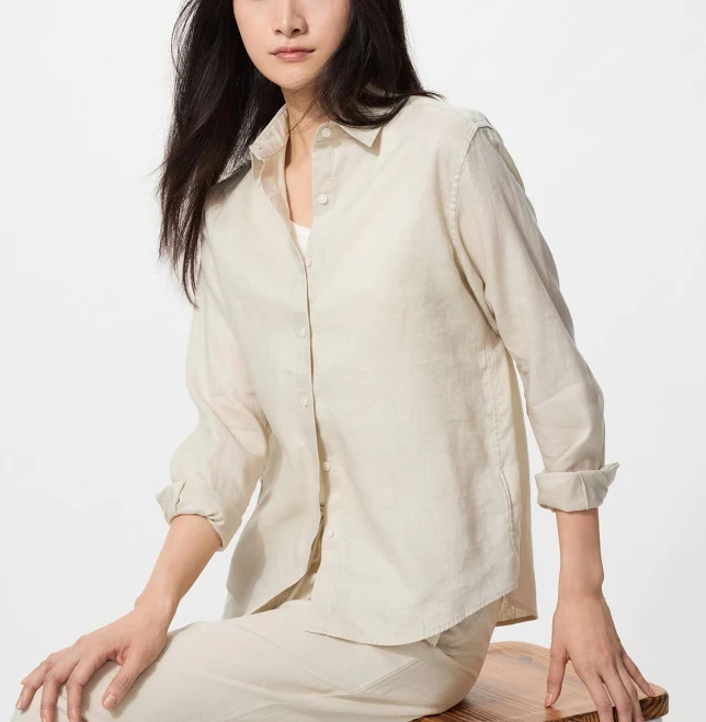 outerwear UNIQLO Women's Premium Linen Shirt uniqlo.com/us $49.9