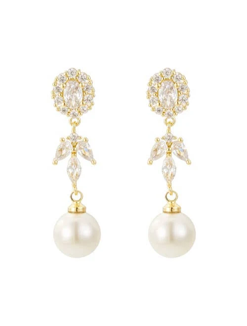 accessory Untamed Petals Palace Pearl and Crystal Drop Earrings Nordstrom $53.55