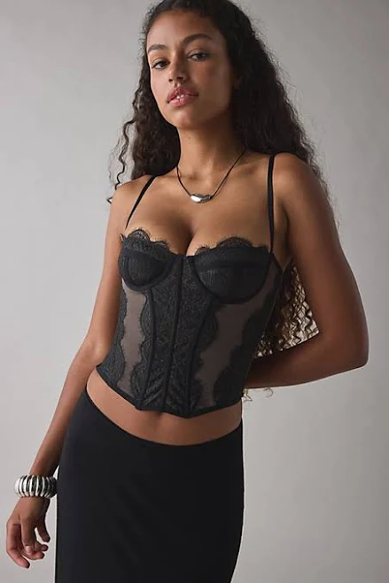 top Urban Outfitters Out From Under Modern Love Corset Urban Outfitters $59