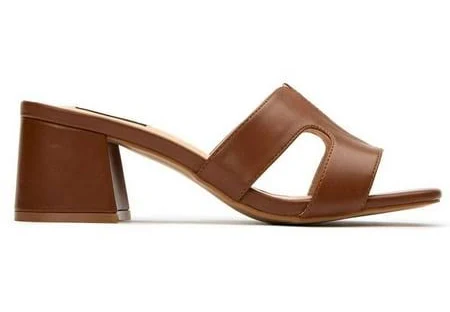 shoes V.GAN Women's Vegan Leather Mule Heel Sandals Walmart - Soletrader $71.95