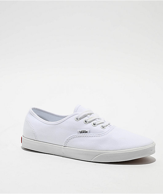 shoes Vans Authentic Lowpro White Skate Shoes Zumiez $29.96