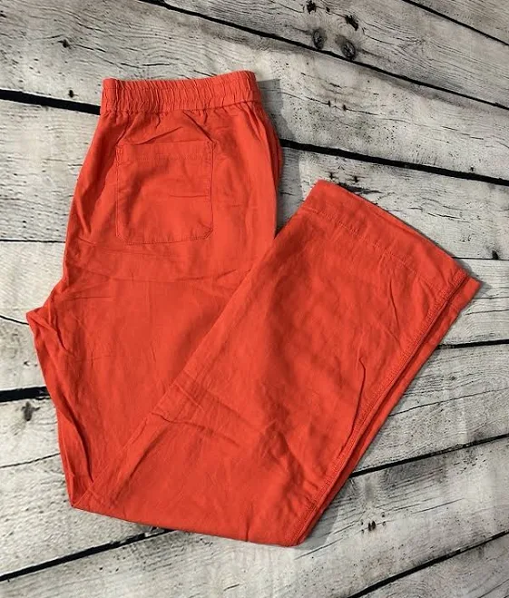 trousers Vibrant Coral Straight Leg Women's Pants eBay $12
