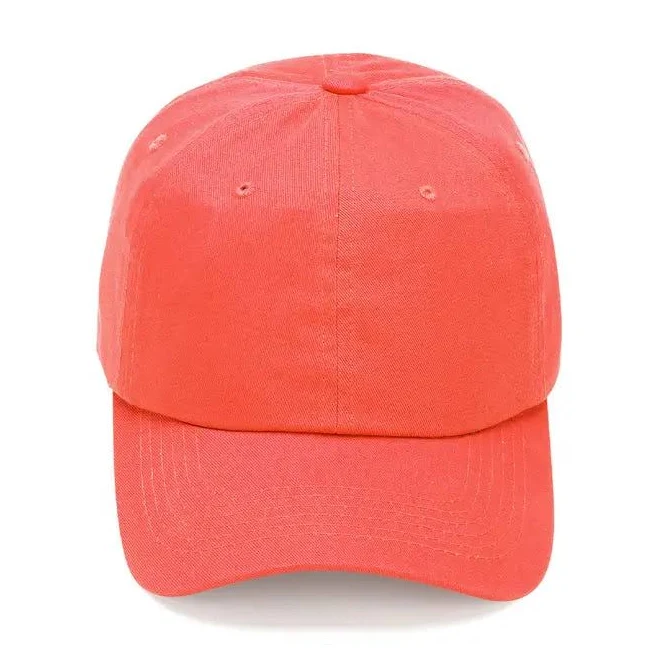 accessory Viv&Lou Women's Coral Twill Adjustable Baseball Cap Viv&Lou $14.99
