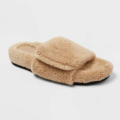 shoes Wild Fable Women's Kara Faux Fur Slide Slippers Target $30