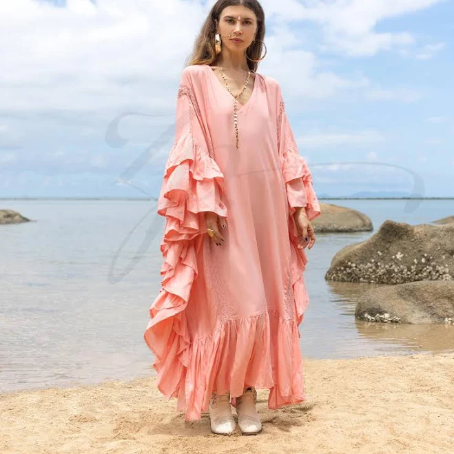 dress Wild Heart Plus Size Boho Rayon Kaftan Maxi Dress Etsy - Zinniapearl $128