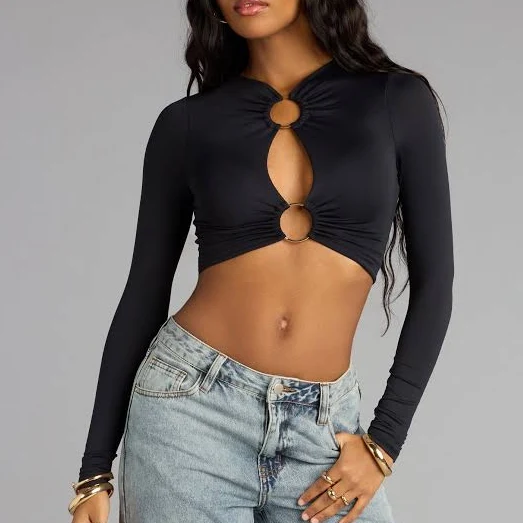 crop top Windsor Ring The Alarm Cutout Crop Top Windsor $29.9