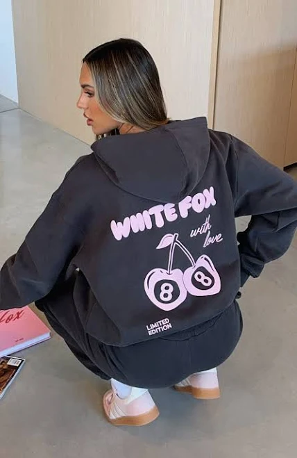 outerwear With Love In The Moment Oversized Hoodie White Fox Boutique $69.99