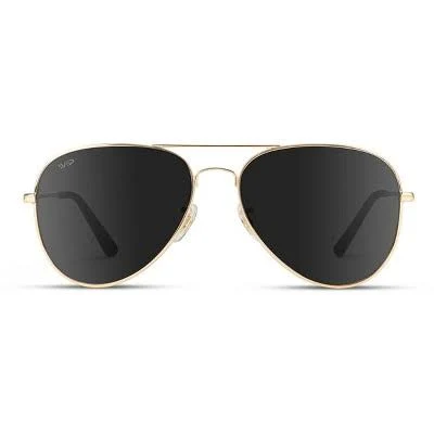 accessory WMP Eyewear Classic Pilot Style Polarized Aviator Sunglasses - Gold Frame/Black Lens Target $46