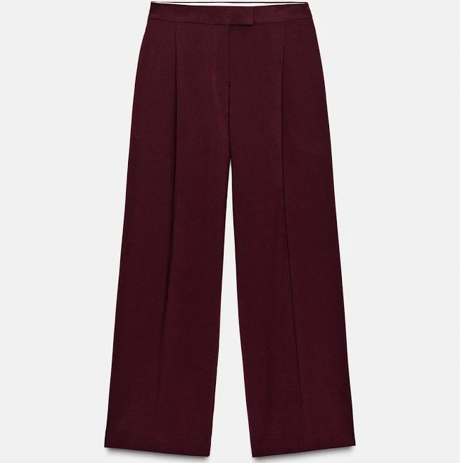 pants Woman Zara High-Waisted Wide-Leg Pants Zara USA $59.9