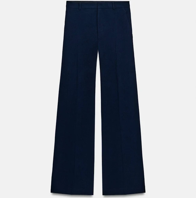 trousers Woman Zara Zw Collection High-Waist Wide Leg Pants Zara USA $79.9