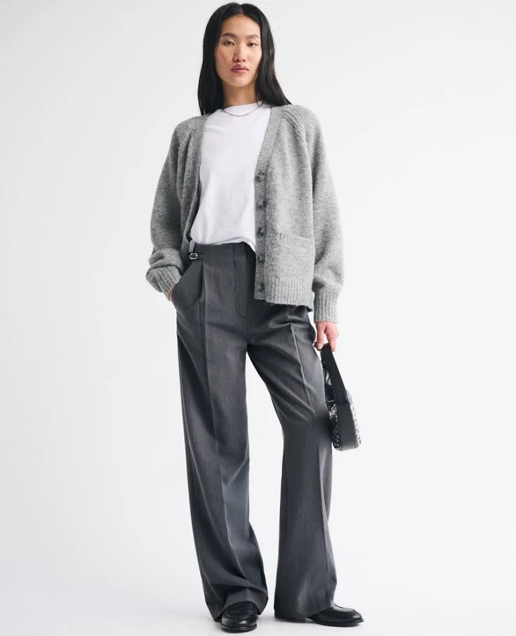 pants Women's Abercrombie & Fitch A&F Sloane Tailored Wide Leg Pant Abercrombie & Fitch $69.99