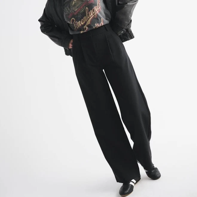 pants Women's Abercrombie & Fitch A&F Sloane Tailored Wide Leg Pant Abercrombie & Fitch $90